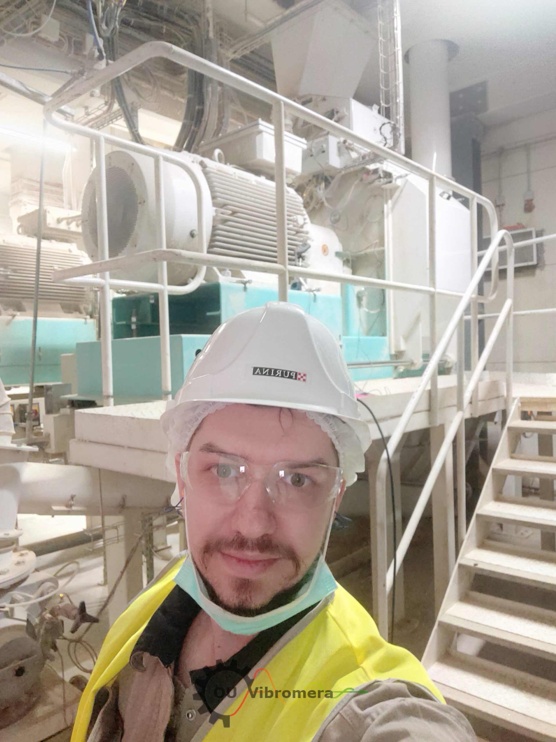 Drupinātāja balansēšana Nestlé rūpnīcā: iekārtas uzstādīšana vibrāciju diagnostikai